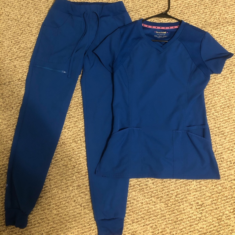 HeartSoul royal blue scrubs xxs